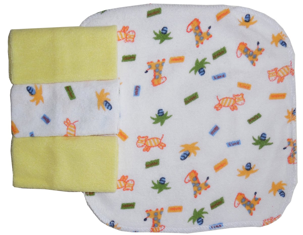 Four Piece Wash Cloth Set