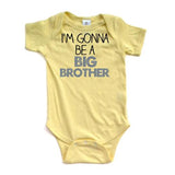 Apericots I'm Gonna Be A Big Brother Short Sleeve Bodysuit