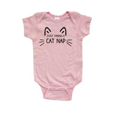 Apericots Just Taking a Cat Nap Short Sleeve Infant Bodysuit