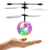 Mini Fun Kids Toy Suspended Crystal Ball Sensing Aircraft Hand