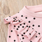 Winter Infant Baby Clothes Christmas Toddler Kids Baby Girl Polka Dot