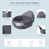 Baby Hipseat Carrier Ergonomic Reduce Waist